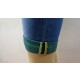 99 BE BERMUDA  JEANS CON RISVOLTO RIFINITO VERDE +ROTTURE  9900800055