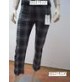 ART.6135  DENNY ROSE PANTALONE SCOZZESE CAPRI RICAMO TASCHE TG.XS