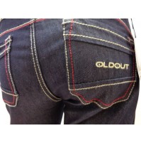 OO JEANS OLD OUT BASICO STRETCH  CUCITURE  ROSSE   4001750004